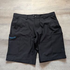 NWOT ​Amazon Employee Uniform Cargo Shorts Mens Large L Black Luly Yang 34-36